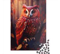 Jigsaw Puzzle Owl Animal Jigsaw Puzzles for Adults 1000 Pieces Paper Jigsaw Wall Art Puzzle Games 1000pcs (38x26cm)