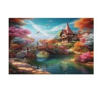 Jigsaw Puzzle Paradise 1000 Piece for Adults & Kids Woodiness Puzzle Family （75×50cm）