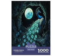 Jigsaw Puzzle Peacock Feather Art Challenging Home Decor Impossible Hard Animal Stress Relief Toy 1000 Pieces for Adults 70x50cm/1000pcs