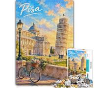 Jigsaw Puzzle Pisa Cathedral And Leaning Tower 1000pcs (70x50cm) | For free time at home: Adult jigsaw puzzle with 1000 pieces gives adult puzzlers a calm activity to return to.