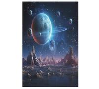 Jigsaw Puzzle Planet 1000 Piece for Adults & Kids Woodiness Puzzle Family （78×53cm）