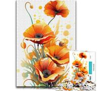 Jigsaw Puzzle Poppy Flower 1000pcs (70x50cm) Adult Puzzle | Choose a New Year gift for adults for a calm start to the year for rewarding progress.