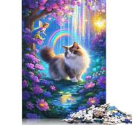 Jigsaw Puzzle Sacré De Birmanie 1000 Piece Jigsaw Puzzles for Adults Paper Jigsaw Puzzles for Adults Stress Reliever 1000pcs (38x26cm)