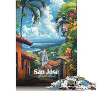 Jigsaw Puzzle San Jose, Costa Rica 1000 Piece Jigsaw Puzzles Paper Jigsaw Puzzle for Adults 18+ Educational Games 38x26cm/1000pcs