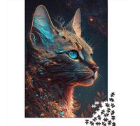 Jigsaw Puzzle Savannah Cat Mythos 1000 Piece Jigsaw Puzzles Paper Jigsaw for Adults & Challenge Family 1000pcs (38x26cm)