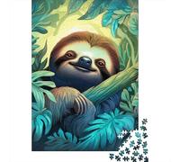Jigsaw Puzzle Sloth 1000 Piece Jigsaw Puzzles for Adults Paper Jigsaw Puzzles for Adults Stress Reliever 1000pcs (38x26cm)