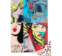 Jigsaw Puzzle Style Retro Jigsaw Puzzles for Adults 1000 Pieces Wooden Jigsaw Wall Art Puzzle Games 1000pcs (75x50cm)
