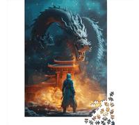 Jigsaw Puzzle The Dragon Lord Jigsaw Puzzles for Adults 1000 Pieces Wooden Jigsaw Wall Art Puzzle Games 1000pcs (75x50cm)
