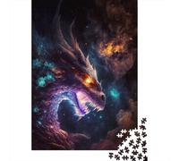 Jigsaw Puzzle The Rainbow Elder Dragon Jigsaw Puzzles for Adults 1000 Pieces Wooden Jigsaw Wall Art Puzzle Games 1000pcs (75x50cm)