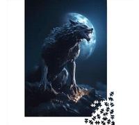 Jigsaw Puzzle The Werewolf 1000 Piece Jigsaw Puzzles Wooden Jigsaw Puzzle for Adults 18+ Educational Games 1000pcs (75x50cm)