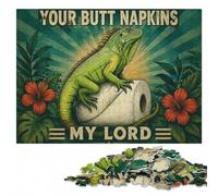 Jigsaw Puzzle with Your Butt Napkins My Lord Artwork for Adults, 500 Pieces | Border-first building - a simple way to organise the image on quiet evenings.