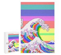 Jigsaw Puzzle1000 PCS Colorful Great Wave Japan Puzzle for Adults Relaxing Games Improve Memory Unique Gifts for Birthday And Christmas 1000 PCS