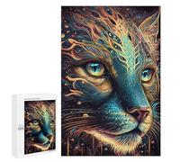 Jigsaw Puzzle1000 PCS Enchanted Feline Portrait -1 Puzzle for Adults Relaxing Games Improve Memory Unique Gifts for Birthday And Christmas 1000 PCS