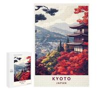 Jigsaw Puzzle1000 PCS Kyoto Japan Autumn Landscape Puzzle for Adults Relaxing Games Improve Memory Unique Gifts for Birthday And Christmas 1000 PCS