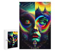 Jigsaw Puzzle1000 PCS Lady Surreal 08 Puzzle for Adults Relaxing Games Improve Memory Unique Gifts for Birthday And Christmas 1000 PCS