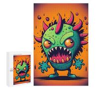 Jigsaw Puzzle1000 PCS Spiky Monster Illustration Puzzle for Adults Relaxing Games Improve Memory Unique Gifts for Birthday And Christmas 1000 PCS