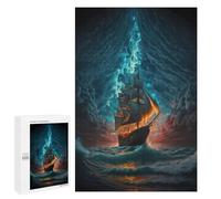 Jigsaw Puzzle1000 PCS Stormy Sails Through Clouds Puzzle for Adults Relaxing Games Improve Memory Unique Gifts for Birthday And Christmas 1000 PCS