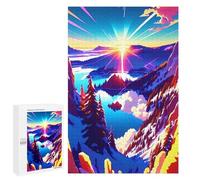 Jigsaw Puzzle1000 PCS Sunrise Over Snowy Peaks Puzzle for Adults Relaxing Games Improve Memory Unique Gifts for Birthday And Christmas 1000 PCS