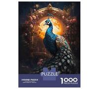Jigsaw Puzzle1000 Pieces A Peacock in Moonlight Adult Jigsaw Puzzle Hands-on Game For Family Fun Unique Gifts for Birthday And Christmas 52x38cm/1000pcs
