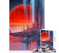 Jigsaw Puzzle1000 Pieces A Space Odyssey, A New Space Station. Jigsaws for Adults Puzzle Stress Reliever Difficult And Challenge Toy Intellectual Game (38x26cm)