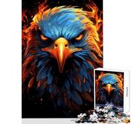 Jigsaw Puzzle1000 Pieces American Eagle Pride Fire Educational Toy Great Gift for Games Family Game Improving Love between Couples Size 50x75cm