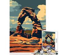 Jigsaw Puzzle1000 Pieces Arches National Park Puzzles for Teenagers Difficult Hard Challenging To Complete Challenging Game Gifts (38x26cm)