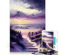 Jigsaw Puzzle1000 Pieces Beach on The Baltic Sea Seamless Cut Game Mind Game Gift Casual Play Game Christmas Home Art (38x26cm)