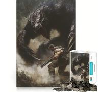Jigsaw Puzzle1000 Pieces Beast Slayer Seamless Cut Game Mind Game Gift Casual Play Game Christmas Home Art (38x52cm)