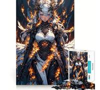 Jigsaw Puzzle1000 Pieces Beautiful Fiery Angel Smooth Joint Fun Logic Thinking Play Casual Game Time Christmas Fun Gift (38x26cm)