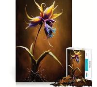 Jigsaw Puzzle1000 Pieces Big Beautiful Flower Smooth Joint Fun Logic Thinking Play Casual Game Time Christmas Fun Gift (38x52cm)