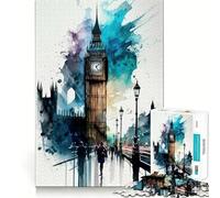 Jigsaw Puzzle1000 Pieces Big Ben London Seamless Cut Game Mind Game Gift Casual Play Game Christmas Home Art (38x26cm)