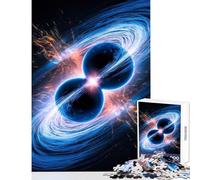 Jigsaw Puzzle1000 Pieces Binary Star Collision DIY Toys Secret Santa Gifts Educational Game with Fully Interlocking Randomly Shaped Pieces (Size 50x75cm)