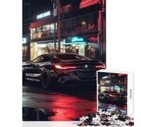 Jigsaw Puzzle1000 Pieces Black BMW Series Puzzles for Teenagers Difficult Hard Challenging To Complete Challenging Game Gifts (38x26cm)