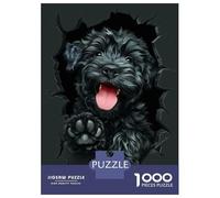 Jigsaw Puzzle1000 Pieces Black Russian Terrier Adult Jigsaw Puzzle Hands-on Game For Family Fun Unique Gifts for Birthday And Christmas 52x38cm/1000pcs
