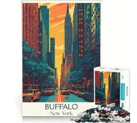 jigsaw puzzle1000 pieces Buffalo, New York | Relax Games Parent-child interaction deal as gifts for the whole family 75x50cm