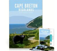 Jigsaw Puzzle1000 Pieces Cape Breton Highlands NP Flawless Cut Fun Logic Fun Toy Free Play Game Birthday Activity (50x75cm)