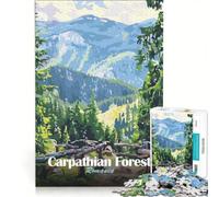 Jigsaw Puzzle1000 Pieces Carpathian Forest, Romania, Brain Teaser Game, Train Your Brain And Hands, Suitable for Desktop Decoration 50x75cm