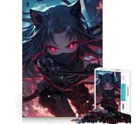 Jigsaw Puzzle1000 Pieces Cat-eared Ninja Girl Fine Edge Craft Smart Mind Activity Relax Game Play Christmas Fun Gift (38x26cm)