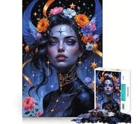 Jigsaw Puzzle1000 Pieces Celestial Empress of The Night Fine Edge Craft Smart Mind Activity Relax Game Play Christmas Fun Gift (50x75cm)