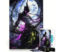 Jigsaw Puzzle1000 Pieces Chained Demon Lord Fine Edge Craft Smart Mind Activity Relax Game Play Christmas Fun Gift (38x26cm)