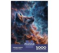 Jigsaw Puzzle1000 Pieces Cosmic Nebula Fox Adult Jigsaw Puzzle Hands-on Game For Family Fun Unique Gifts for Birthday And Christmas 38x26cm/1000pcs