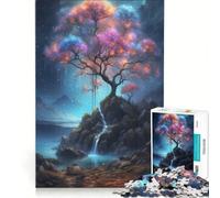 Jigsaw Puzzle1000 Pieces Cosmic Tree of Life, Brain Teaser Game, Train Your Brain And Hands, Suitable for Desktop Decoration 38x52cm