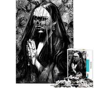 Jigsaw Puzzle1000 Pieces Creepy Haunting Ghost Jigsaw Puzzles for Adults Family Activities Train Your Brain And Hands Stress Reduction Gifts (Size 38x26cm)
