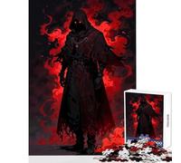 Jigsaw Puzzle1000 Pieces Crimson Herald︰ Emissary of Shadow Puzzles for Teenagers Difficult Hard Challenging To Complete Challenging Game Gifts (38x26cm)