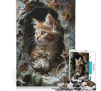 Jigsaw Puzzle1000 Pieces Curiositys Glimpse, Toy Wall Decor, Fun at Home Activities, Artists Collection, Fine Art 38x52cm
