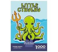 Jigsaw Puzzle1000 Pieces Cute Cthulhu Octopus Adult Jigsaw Puzzle Hands-on Game For Family Fun Unique Gifts for Birthday And Christmas 52x38cm/1000pcs