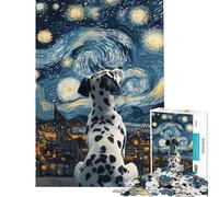 Jigsaw Puzzle1000 Pieces Dalmatian Stargazer for Educational Game Addictive Toys to Cultivate Patience Great Gifts And Toys Birthday Present (size 38x52cm)