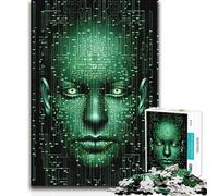 Jigsaw Puzzle1000 Pieces Digital Visage Perfect Decoration Art Work Gift for And from 14 Years And over (size 50x75cm)
