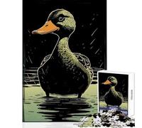 Jigsaw Puzzle1000 Pieces Doomsday Duck Puzzles for Teenagers Difficult Hard Challenging To Complete Challenging Game Gifts (50x75cm)