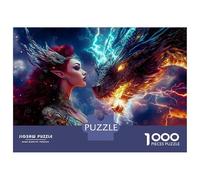 Jigsaw Puzzle1000 Pieces Dragon And Elf Adult Jigsaw Puzzle Hands-on Game For Family Fun Unique Gifts for Birthday And Christmas 38x26cm/1000pcs